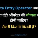 Data Entry Operator In Hindi